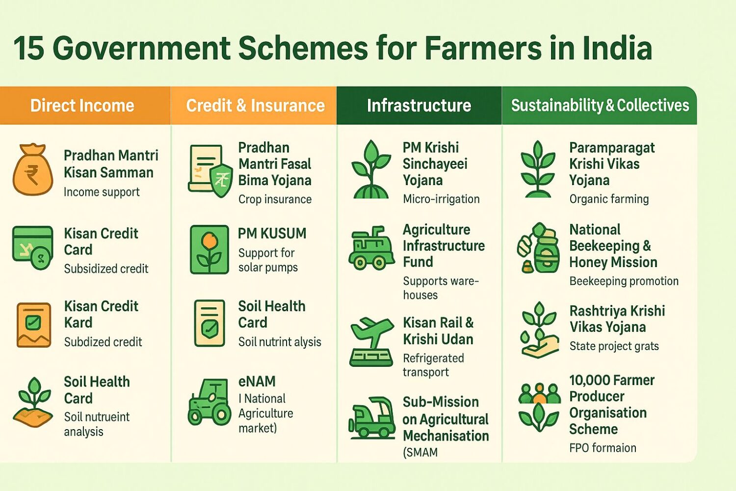 किसानों के लिए बड़ी खबर: सरकारी योजनाओं से बदलेगी खेती की तस्वीर, जानिए कौन-कौन सी स्कीम दे रही सीधा लाभ